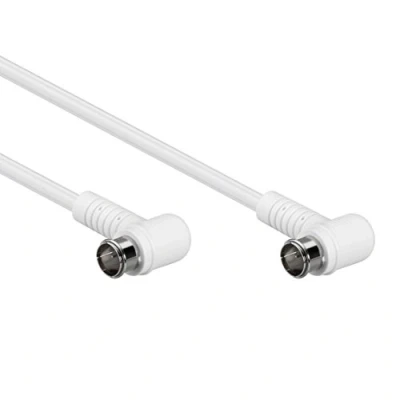 Abbildung von Goobay 67344 Gewinkeltes SAT Antennenkabel (80 dB), 2x geschirmt, 5m