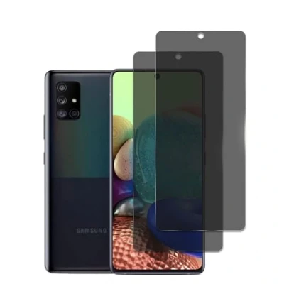 Abbildung von 2 Stück Schutzfolie für Samsung Galaxy A71, 3D Gebogene vollständige Abdeckung Schutzglas Folie, Anti Kratzer, Öl, Bläschen, Einfache Installation