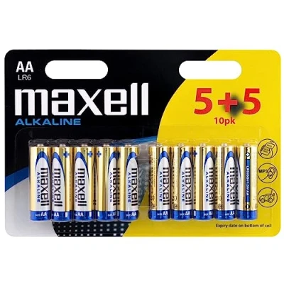Abbildung von Maxell LR6 AA Mignon Alkaline Batterien (5+5 Pack)