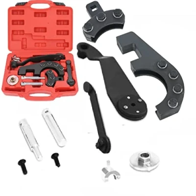 Abbildung von DR TOOLS Motoreinstellwerkzeug Arretierung für VW TRANPORTER/CARAVELLE T5 Phaeton Touareg 2.5 4.9 5.0 TDI PD V10 Motor Arretierwerkzeug Nockenwellen Einstellwerkzeug