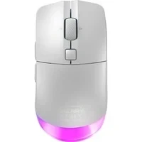 Abbildung von CHERRY XTRFY M50 Wireless, Kabellose Gaming Maus, Verbindung über 2.4 GHz Funk, Bluetooth &amp; Kabel, Ergonomische Form, RGB Beleuchtung, Wiederaufladbar, Weiß