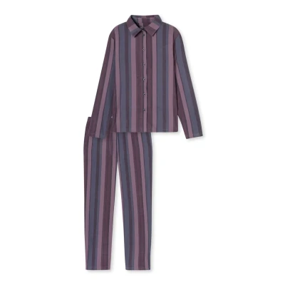 Abbildung von Schiesser Modern Nachtwäsche Set, Damen, Größe: 36, Dunkelblau pflaume