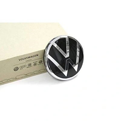 Abbildung von Volkswagen 5H0898633 Emblem Heckklappe Zeichen Logo chrom/schwarz, nur für Fahrzeuge ohne Rückfahrkamera, ab Modelljahr 2021