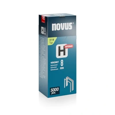 Abbildung von Novus Tools 042 0771 Feindrahtklammern Typ 37 5000 Stück Abmessungen (L x B H) 8 10,6 mm