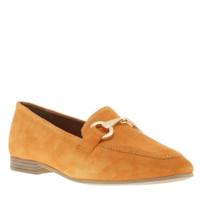 Abbildung von Tamaris Instappers Slipper, Damen, Größe: 38, Oranje Veloursleder