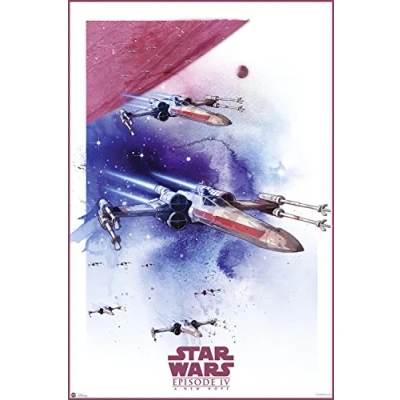 Abbildung von Nifty Star Wars Episode IV Poster x Wing Sternjäger Krieg der Sterne 91,5 61 cm + Ü