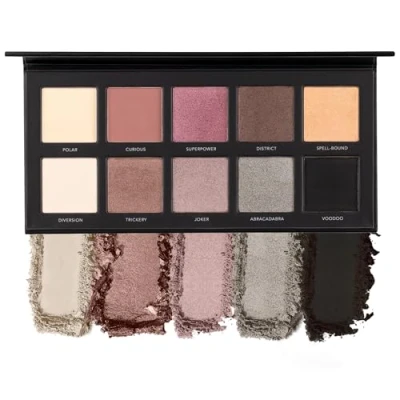 Abbildung von LaRoc Pro 10 Farbtöne Lidschatten Palette Bunte Augen Make up Kosmetik Schönheit Hochpigmentierte gepresste Puder Farbe Gesicht Langlebig MUA Pandora&#039;s Box