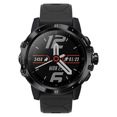 Abbildung von COROS VERTIX GPS Abenteueruhr mit Herzfrequenz und Pulsox Monitor, 60 Stunden Vollbatterie, 24/7 Herzfrequenzüberwachung, amantähnlichem Saphirglas, Touchscreen, Barometer, (Dark Rock)