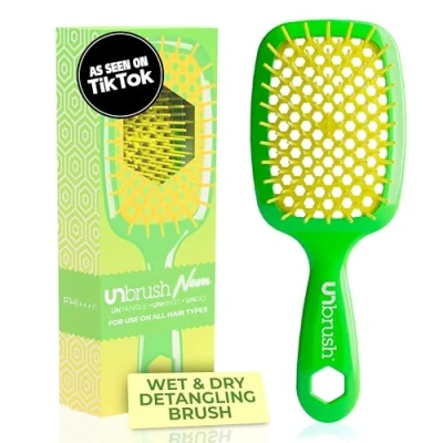Abbildung von FHI HEAT UNbrush Wet &amp; Dry Haarbürste, belüftet, Zitronen Limettengrün