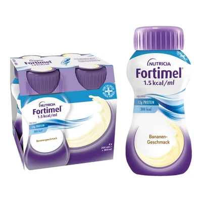 Abbildung von Fortimel 1.5 Kcal Bananengeschmack 4X200 ml
