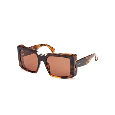 Abbildung von Max Mara Spark Sonnenbrille, Damen, Größe: 55, Havana/brown