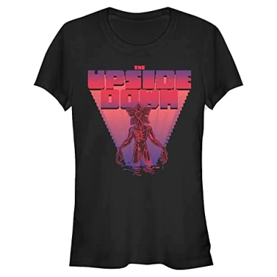 Abbildung von Stranger Things Damen Arcade Monster Short Sleeve T shirt, Schwarz, L