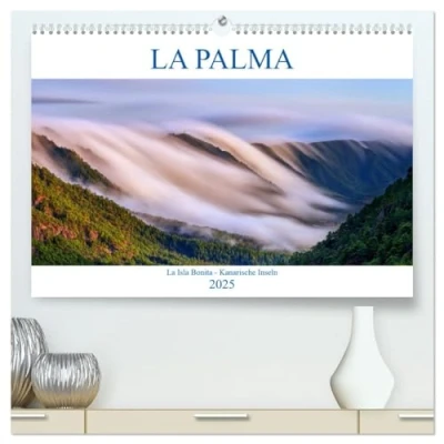 Abbildung von La Palma Isla Bonita Kanarische Inseln (hochwertiger Premium Wandkalender 2025 DIN A2 quer), Kunstdruck in Hochglanz