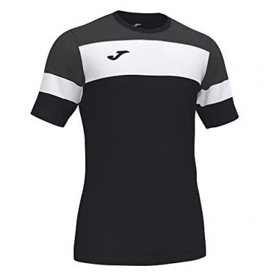 Abbildung von Joma Herren Crew Iv Equip T Shirts M/C, Schwarz, Anthrazit, Weiß, M