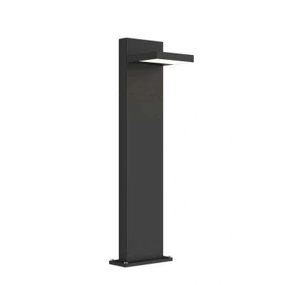 Abbildung von Lucande LED Pollerleuchte Silvan, 65 cm, grafitgrau, Metall