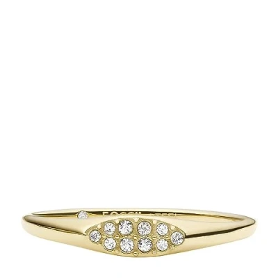 Abbildung von Fossil DREW Ring goldcoloured, Damen, Größe: 52, Gold coloured