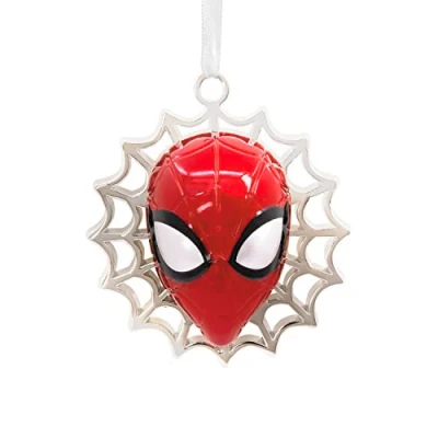 Abbildung von Hallmark Marvel Spider Man Weihnachtsdekoration, hochwertiges Metall