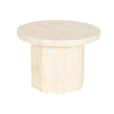 Abbildung von Home ESPRIT Beistelltisch, Beige, Magnesium, 60 x 41,9 cm