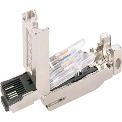Abbildung von Siemens SIMATIC NET Set RJ45 Stecker mit robustem Metall Gehäuse (50U)