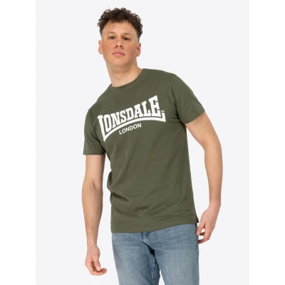 Abbildung von Lonsdale Normale Passform Fulwood Tshirt print, Herren, Größe: Large, Olive white
