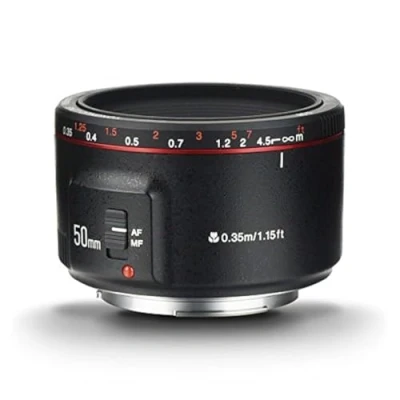 Abbildung von Yongnuo YN50MM F1.8 II AF/MF 0.35M F bjektiv Schwarz für Canon 5D IV 1DX I 200D 850D 7D 6DII