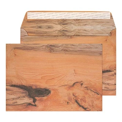 Abbildung von Blake Creative Senses 44NT352 Briefumschläge Haftklebung Mit Naturoptik Gehobelte Eibe C5 162 x 229 mm 135 g/m² 20 Stück