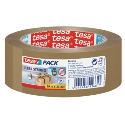 Abbildung von tesa tesapack® 4124 ultra strong Packband 38 mm x 66 m chamois