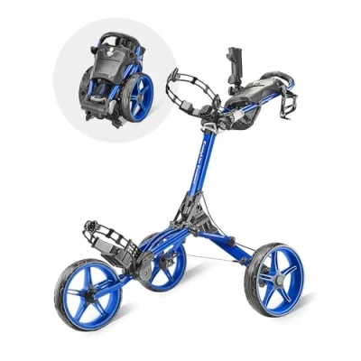 Abbildung von CaddyTek Unisex Erwachsene CaddyLite Compact, Blau Golf Push Pull Cart/Trolley