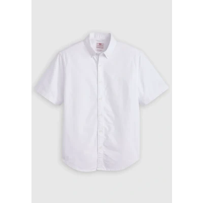 Abbildung von Levi&#039;s Herren Ss Authentic Hemd mit Button Down Kragen, Bright White, S