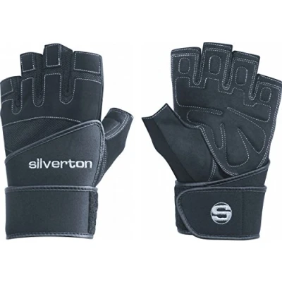 Abbildung von Silverton Herren Fitness gewichtheberhandschuh Power Plus Handschuhe, Schwarz, S