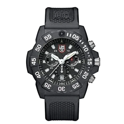 Abbildung von Luminox Navy Seal XS.3581 Herrenuhr 45mm Militäruhr in Schwarz mit Datumsanzeige Chronograph 200m wasserdicht