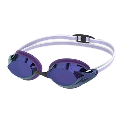 Abbildung von Speedo Vanquisher 3.0 Mirrored Schwimmbrille für Damen, Purple Haze/Iris/Silver Mirror, One Size