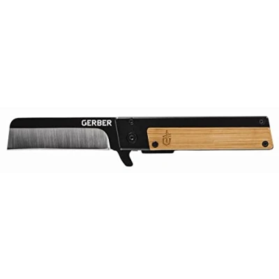 Abbildung von Gerber Taschenklappmesser, Klingenlänge: 6,86 cm, Quadrant, Bambus Design, 30 001669