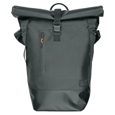 Abbildung von SKS GERMANY Infinity URBAN SIDEBAG Gepäckträgertasche (Fahrradtasche, Seitentasche für Gepäckträger, Wasserfest, Laptopfach, Rolltop, Reflektorstreifen, auch als Umhängetasche nutzbar)