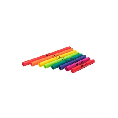 Abbildung von FUZEAU 3460 Diatonische Boomwhacker Röhren aus dünnem Kunststoff von 30 cm bis 63 8 Noten einfach zu bedienen und pflegen mehrfarbig ab 4 Jahren
