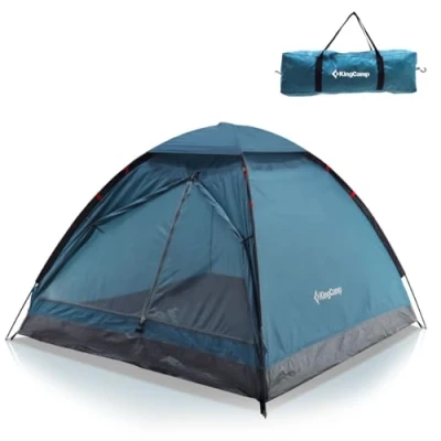 Abbildung von KingCamp Ultraleicht Camping Zelt MONDOME II für 2 Personen Wasserdichtes Zelt, Kompakt und Rucksack freundlich Ideales Camping, Trekking Outdoor Aktivitäten,Blau