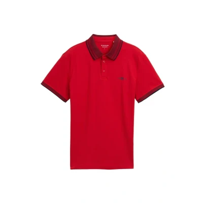 Abbildung von TOM Tailor MIT Stretch Poloshirt, Herren, Größe: XXL, Samba red