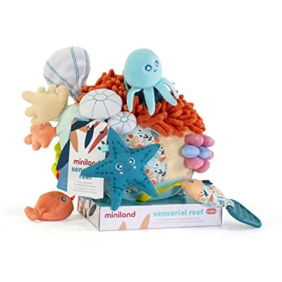 Abbildung von Miniland Sensorial Reef 75001 Korallenriff Spielzentrum, Anhänger mit vielen Spielelementen und Überraschungen