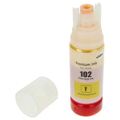 Abbildung von vhbw Nachfülltinte dye Yellow/gelb Ersatz für Epson 102 Yellow, C13T03R440