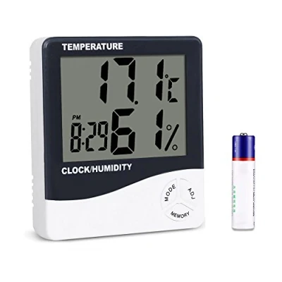 Abbildung von Mengshen Digitales Hygrometer Thermometer, Innentemperaturfeuchtigkeitsmessermeter Für Haus Büro Gewächshaus Keller Auto Babyroom, TH02