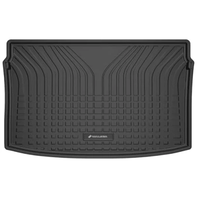 Abbildung von WALSER Premium Kofferraumwanne kompatibel mit VW Polo VI 06/2017 Heute, 100% passgenaue Kofferraum Schutzmatte Made in EU, robuste Antirutschmatte Auto