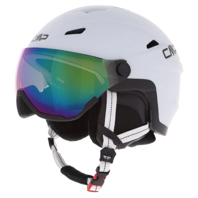 Abbildung von CMP WA 2 Unisex Skihelm Mit Visier (Größe: M, Weiß,schwarz)