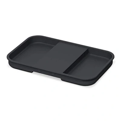 Abbildung von SO TECH® Mülltrennsystem Ninka eins2vier Deckel für 4,2 / 5,5 7 8 Liter Behälter, 214 x 140 17 mm dunkelgrau 5001.11