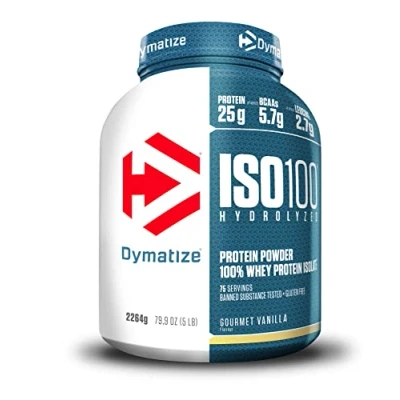 Abbildung von Dymatize ISO 100 Hydrolyzed Gourmet Vanilla 2264g Whey Protein Hydrolysat+Isolat