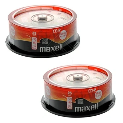 Abbildung von Maxell XL II 80MU 50 x CD R 700 MB (80 min) Gusseisen Speicherunterstützung