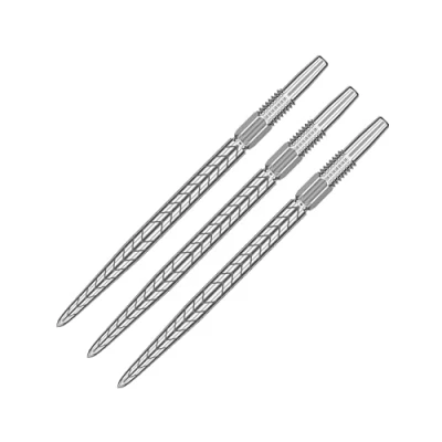 Abbildung von Target Darts Swiss Point Dart Spitzen, RVE (3er Pack Spitzen) 40MM Silber Auswechselbare Dartspitzen, Storm Profi Zubehör