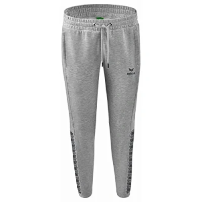 Abbildung von Erima Fussball TEAM Essential Joggingh Jogginghose, Damen, Größe: 38, Grau/ grau