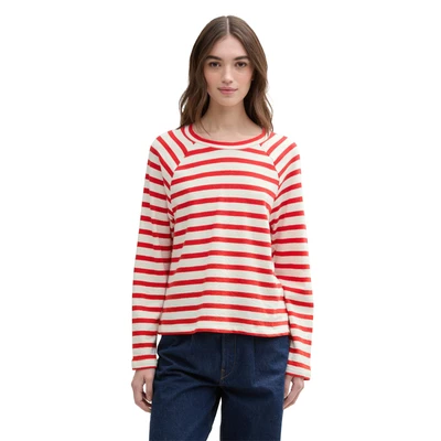 Abbildung von TOM TAILOR Denim Langarmshirt, mit Streifenmuster