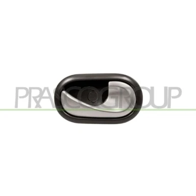 Abbildung von PRASCO DA2208617 Türgriff innen, hinten rechts, vorne rechts schwarz, silber mit Kabel DACIA: Duster SUV, Sandero I, RENAULT: CLIO 3