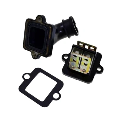 Abbildung von Ansaugstutzen Set offen Membranblock kompatibel mit Peugeot liegend Speedfight 3 4 JetForce